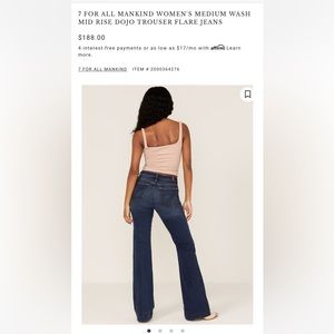 7 for all mankind dojo jeans - Size 29